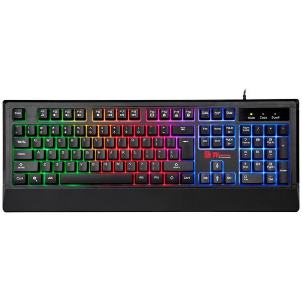 Thermaltake Challenger Combo RGB Tastatur, Maus-Set schwarz, DE-Layout, Rubberdome