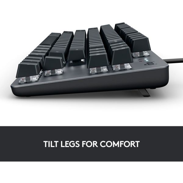 Logitech K835 TKL grau-schwarz, DE-Layout GX Blue