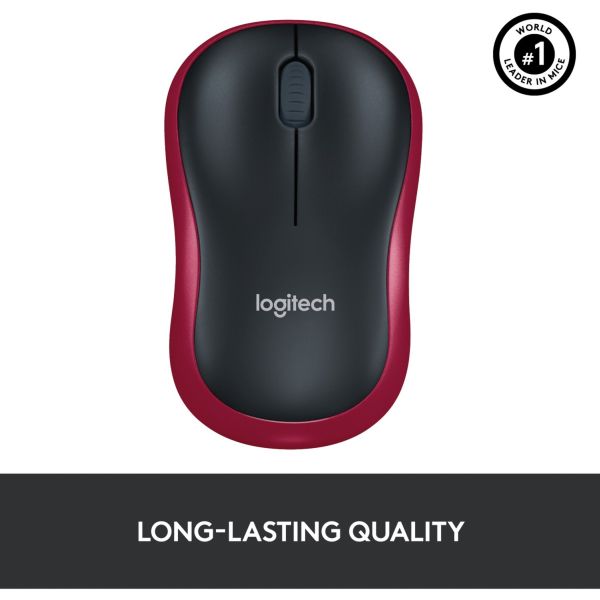 Logitech Wireless Mouse M185 rot