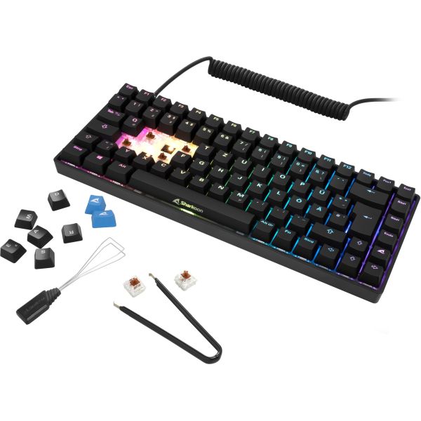 Sharkoon SKILLER SGK50 S3 schwarz, DE-Layout Gateron Brown