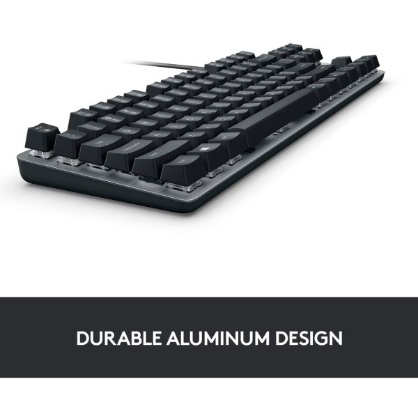 Logitech K835 TKL grau-schwarz, DE-Layout GX Blue