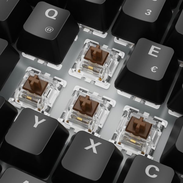 Sharkoon SKILLER SGK50 S3 schwarz, DE-Layout Gateron Brown
