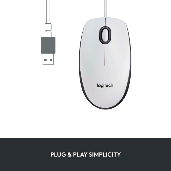 Logitech M100 weiß-grau