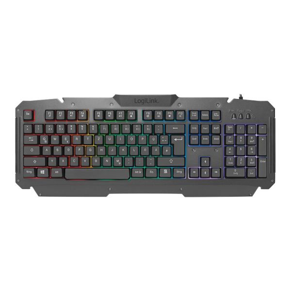 LogiLink Gaming-Set aus Tastatur, Maus und Mauspad